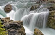 Alberta, Canadian Rockies - Icefields Parkway  Highway 93, Sunwapta Falls 05.JPG
