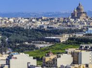 Impressionen aus Gozo - Blick von der Zitadelle auf die Hauptstadt Victoria