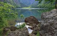 Bayern, Oberbayern - Schönau am Königssee  Königssee, Obersee 04.JPG