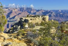 Grand Canyon - Naturgewaltige Aussichtsplattform am Moran Point.JPG