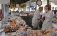 Städte, Belgien - Brügge  Zentrum - Fismarkt 01.JPG