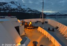 Auf dem Marine Highway in Alaska - MV Kennikott im Hafen von Whittier kurz vor dem Auslaufen.JPG