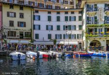 Unterwegs am Gardasee - Bardolino, Hafen mit Strandpromenade