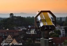 Europastadt Breisach am Rhein - Morgenröte am Münsterplatz