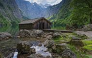 Bayern, Oberbayern - Schönau am Königssee  Königssee, Obersee 03.JPG