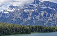 Alberta, Canadian Rockies - Banff Area  Lake Minnewanka Loop Road 10.JPG