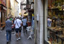 Malerische Orte am Gardasee - Malcesine, unterwegs in den Altstadtgassen