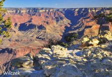 Grand Canyon - Phantastischer Ausblick an der Hermits Rest Road.JPG