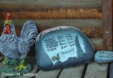 Alaskan Signs and Graffiti - Schilder, Kunst und Kuriositaeten - Eingang zum Postamt in Chicken.JPG