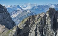 Bayern, Oberbayern - Mittenwald  Karwendelgrube, Westliche Karwendelspitze 09.JPG