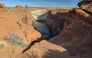 Städte, USA - Arizona  Page - Glen Canyon Dam View Point 02.JPG
