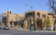 Städte, USA - New Mexico Santa Fe - Old Town 02.JPG