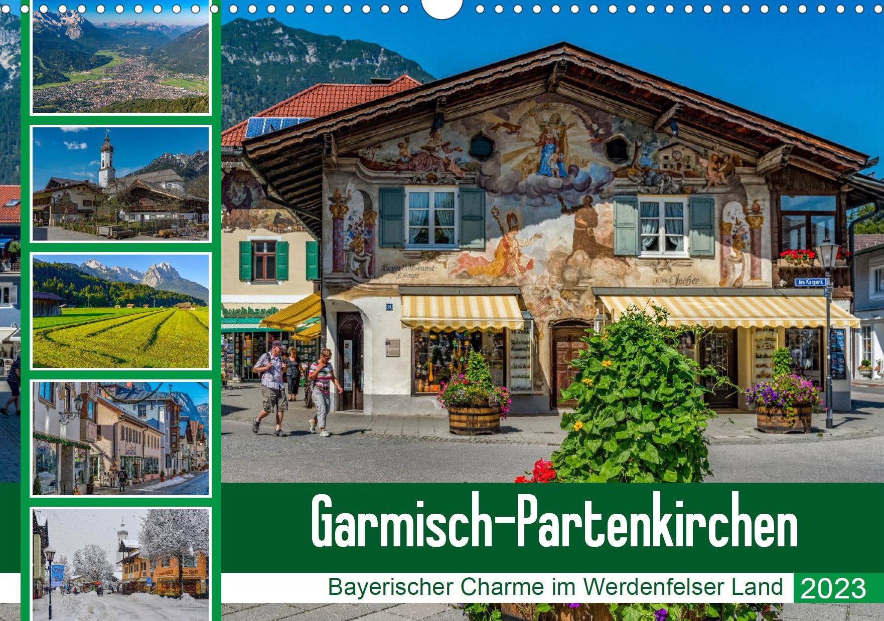 Garmisch-Partenkirchen - Zentrum im Werdenfelser Land - Titelseite Kalender